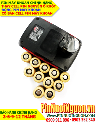 Pin sạc NiMh 18v 2200mAh _Pin máy khoan JOBMATE 18V-2000mAh _Thay CELL pin máy khoan JOBMATE 18V-2000mAh